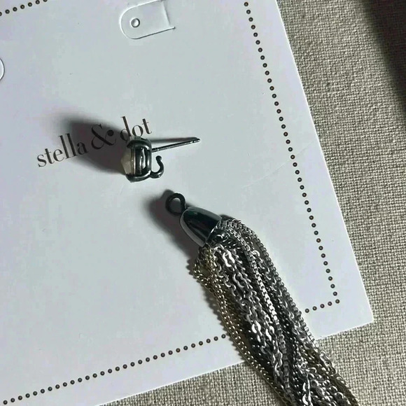 Stella & Dot Fringe Tassel Earrings - Picture 6 of 10